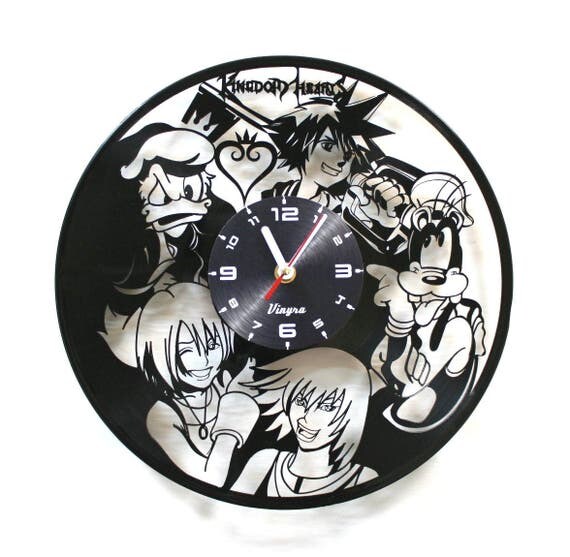 KINGDOM HEARTS Vinyl Wall Clock Kids Room Art Nursery Decor