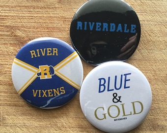 Riverdale Netflix, River Vixens Pin-back button pack 2.25 inch