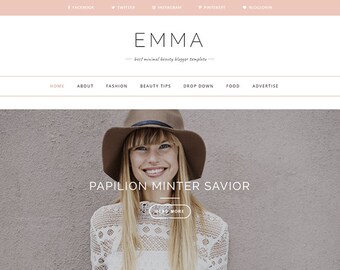 Emma - Clean & Responsive Personal Blogger Template