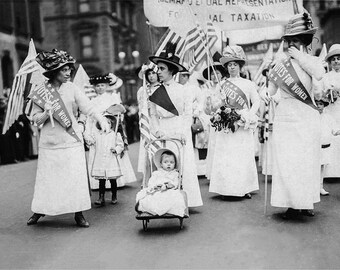 Women's March Photo, Suffragettes Protesting, Equal Pay, Black White Photo Print, Voting Rights, Equal Rights, Resist, Wall Art Decor