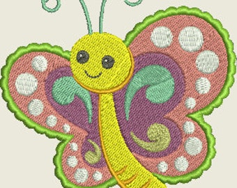 Items similar to 3D Butterfly 5x7 Machine Embroidery Design on Etsy