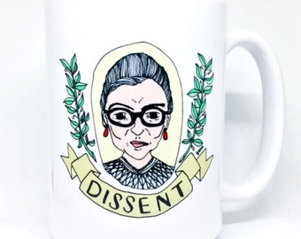 15 oz Mug | Ruth Bader Ginsburg | DISSENT