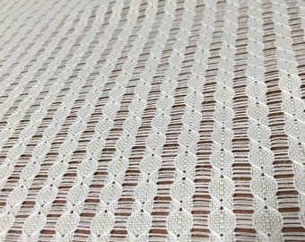 Vintage Jablan "Sunaire" Sheer Lacey Fabric - 56"