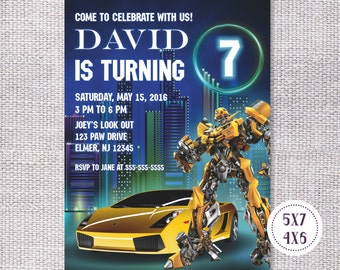 Bumblebee Invitation 