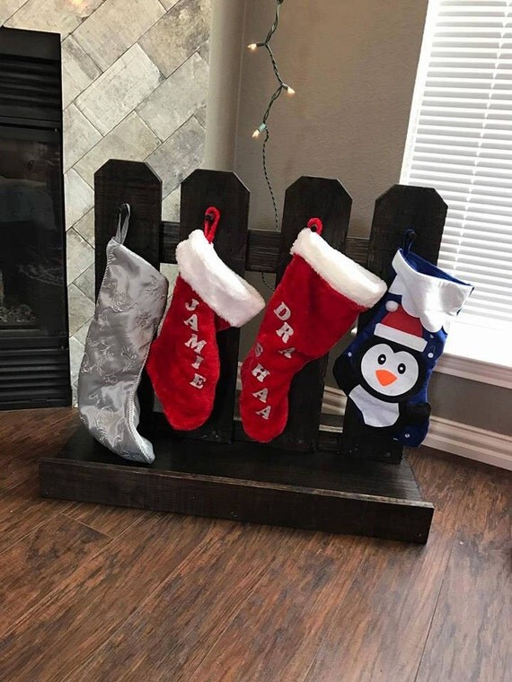 Indoor Picket Fence Stocking Holder