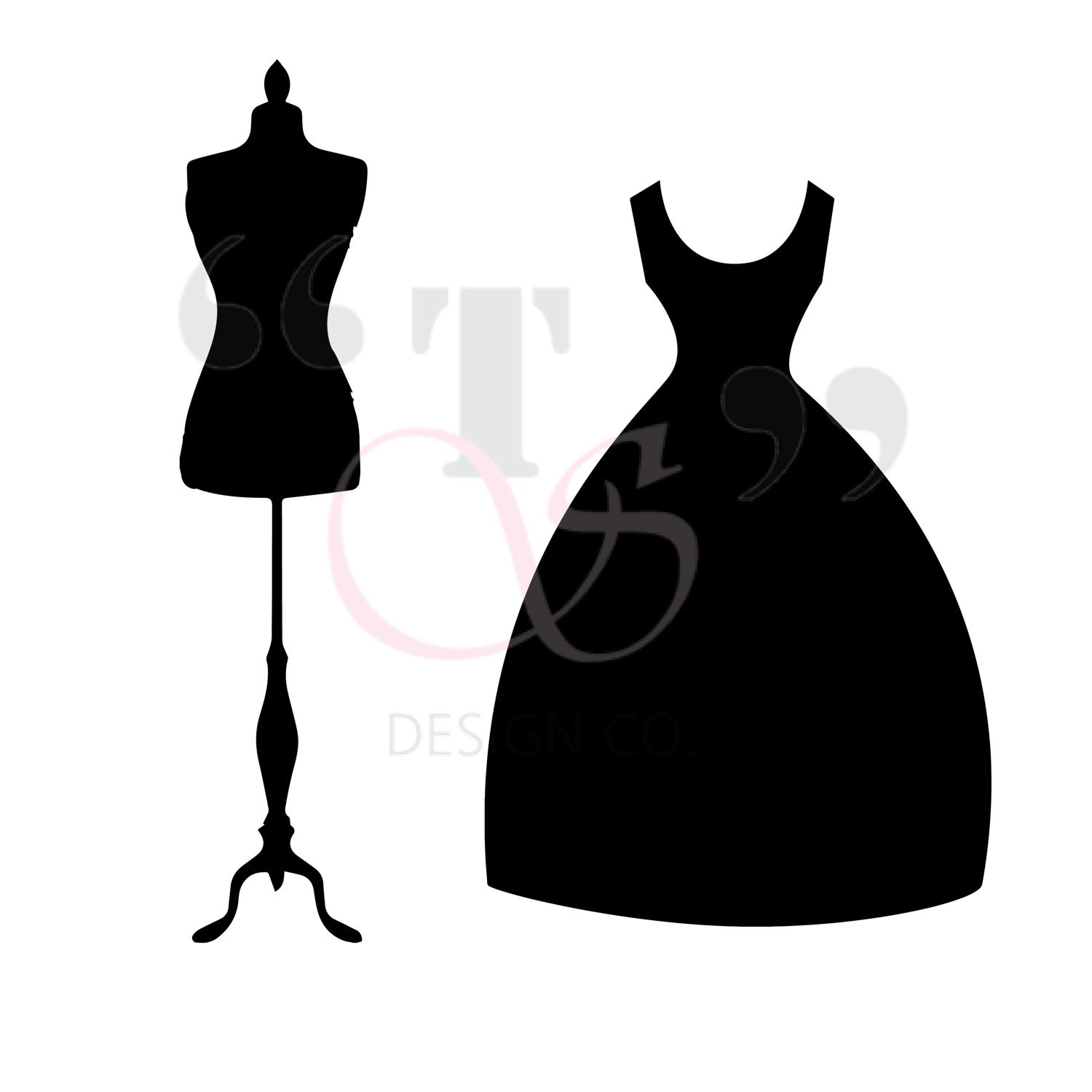 INSTANT DOWNLOAD Dress and Stand svg file for Cricut