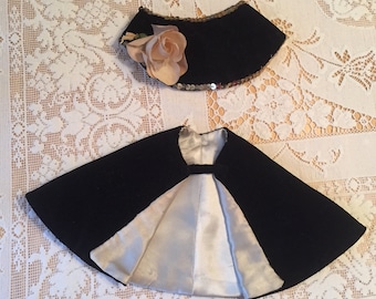 Doll's Vintage Handmade Cape and Hat