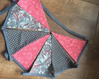 Decoration Double sided fabric bunting