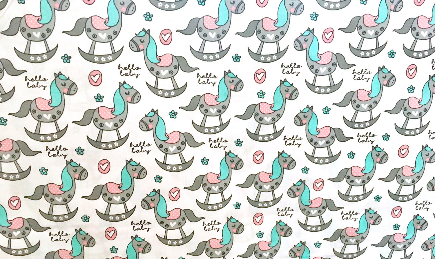 Half metre 50cm rocking horse fabric horse fabric unicorn