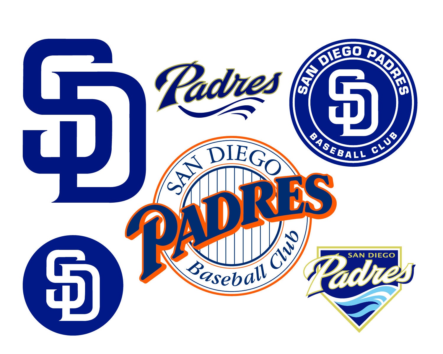 San Diego Padres Cut Files San Diego Padres SVG Files San