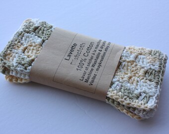 Set of 2 Crochet dishcloths / dishcloths / Washcloths