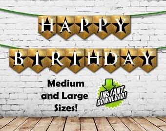 Hamilton the Musical Happy Birthday Banners