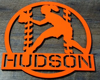 Softball Award, Team Award, Coach Gift, Senior Gift, Softball. Personalized by color and personalized name. 6", 12", 24" Sizes.
