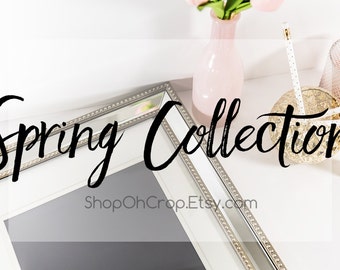 2 - Flat Lay, Styled Photo Shoot, Gold Mockup, Styled Desk Mockup, Styled Stock, Blog Branding Kit, Bokeh Overlay, Stock Image Bundle,Stock