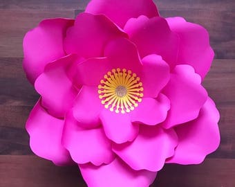 PDF Paper Flower Template, Digital Version, Now Including The Base #21