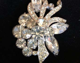 Eisenberg Ice Rhinestone Brooch