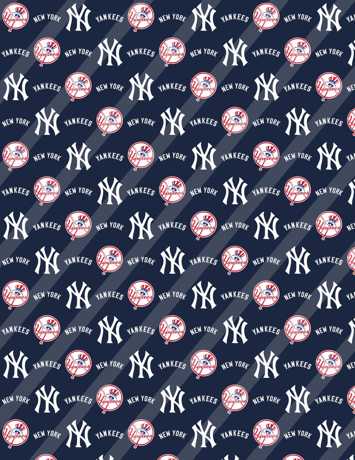 New York Yankees sheet size 8.5x11 scrapbook paper - Instant Download ...