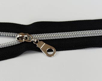 Nylon metallic zipper kit, Purse zipper kit, make a zipper, purse zipper, #5 zipper, Zipper by the yard