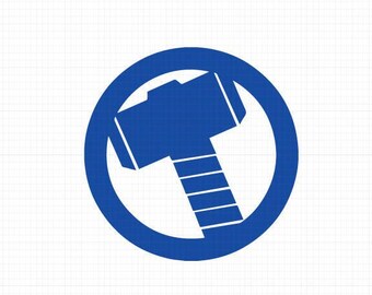 Thor Hammer Svg,Dxf,Eps,Png, Super Heroes SVG Files, Super Hero Cricut Cut File, Thor SVG File, Thor Hammer Png, Instant Download, Thor Dxf