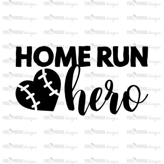 Home run Hero SVG cut file baseball svg home run svg