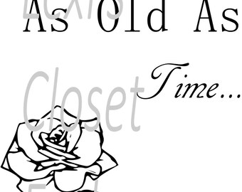 Download Tale as old as time svg | Etsy