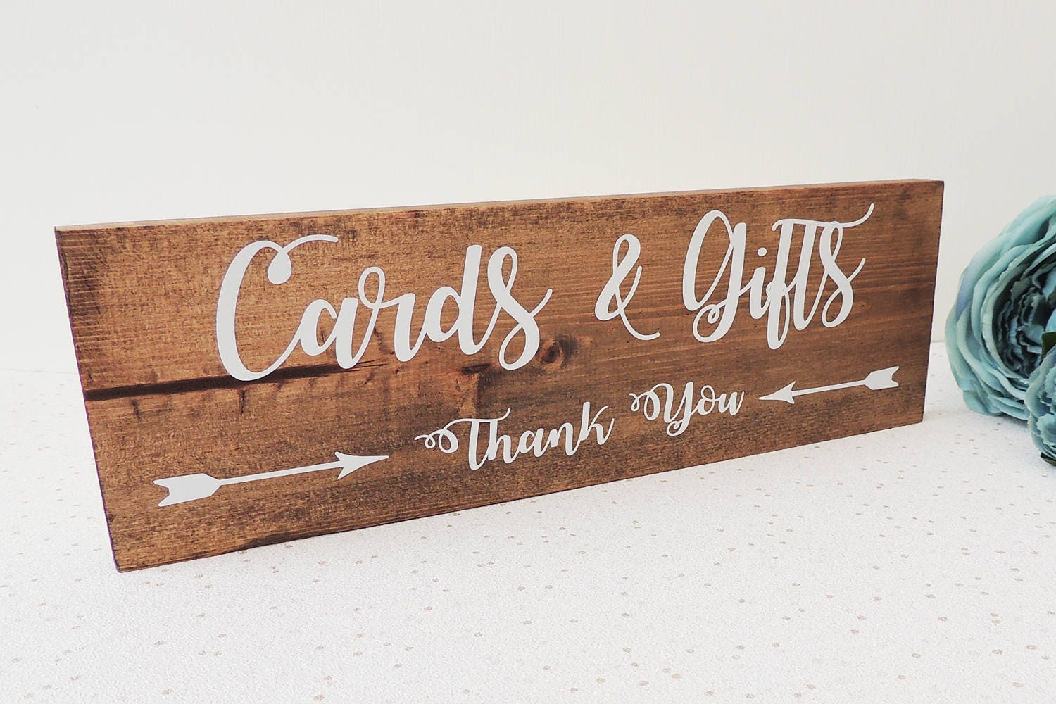 Wedding table sign rustic wedding decor gift and card sign
