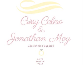 etsy save the date up theme
