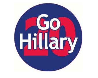 Go Hillary 20 Stickers! Package of 10, ships free.