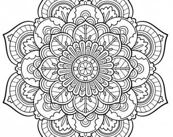 Download Mandala 001 SVG / JPEG / PNG /pdf / use with Silhouette