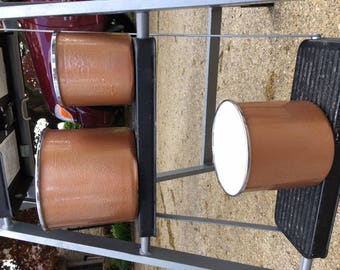 Refurbished Enamel Cannister Set.