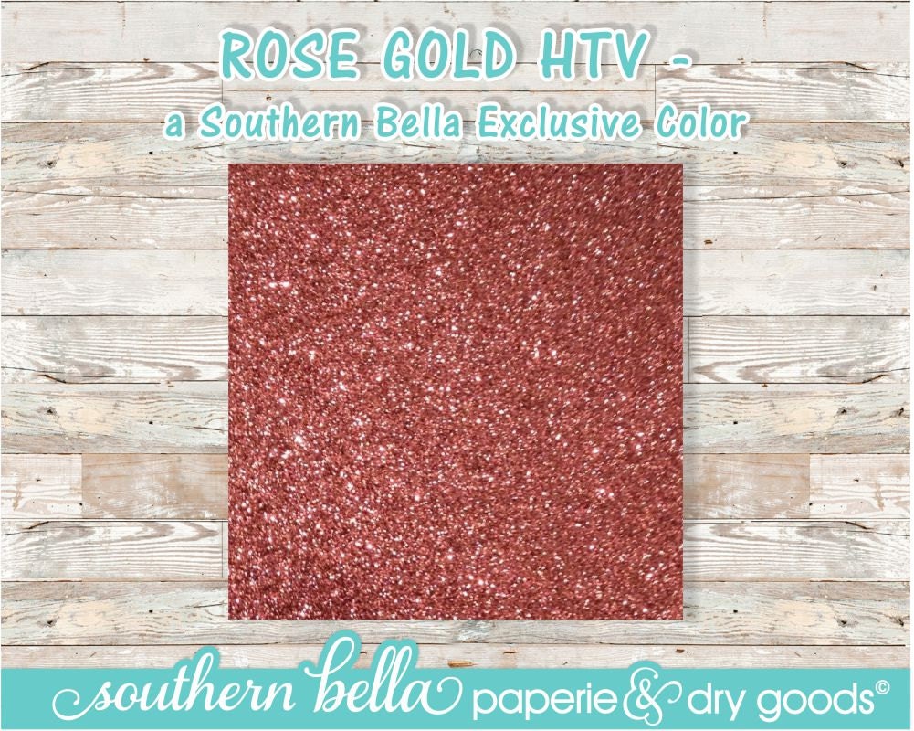 Rose Gold Glitter HTV Rose Gold Heat Transfer Vinyl Rose Gold