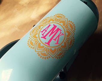 Mandala Decal, Mixer Decal, Mandala Initial Decal, Custom Decal, Kitchen Aid Decal, Yeti Decal, Tumbler Decal, Kitchenaid Decal, Mandella