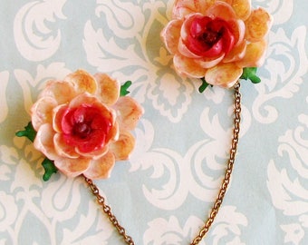 From Our Holiday by the Sea...Vintage Shell Sweater Clip Pin Set