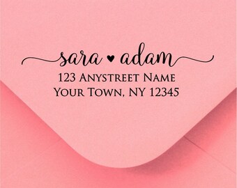 Personalized Self Inking Return Address Stamp - self inking address stamp - Custom Rubber Stamp R323