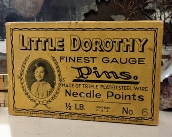 Vintage Little Dorothy Finest Gauge Sewing Pins