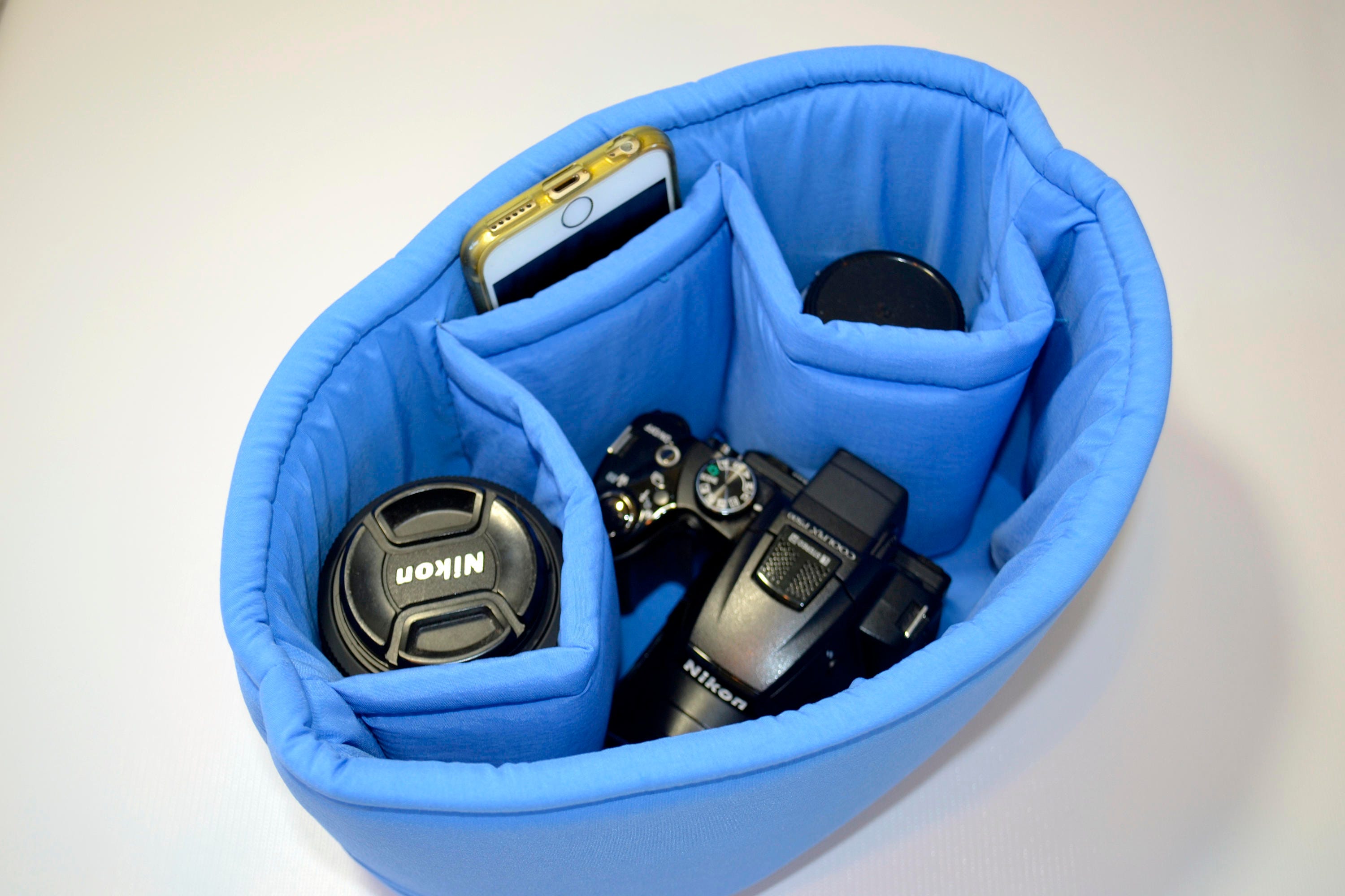 Turn your purse backpack into a Camera Bag Foam padded