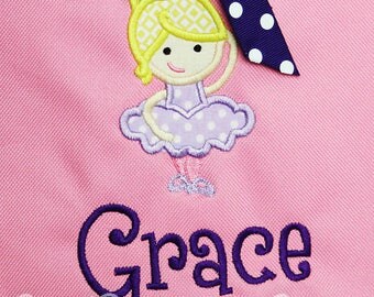 Custom Dance Bag for Girls, Dance Tote Bag, Ballerina Bag for Girls, Ballerina Dance Bag, Ballet Bag, Choose Your Ballerina, Personalized