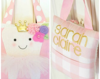 Personalized Garden Princess Tooth Fairy Pillow
