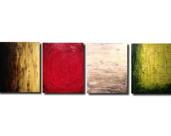 Large Abstract painting Oil painting - 24 X 72 Inches- JMJartstudio custom -Apples to Apples -Wall art-wall decor personalized