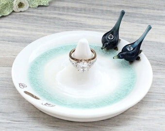 Wedding ring holder, ring dish, ring bearer dish