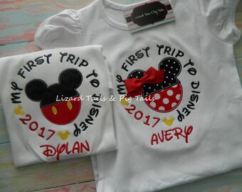 My 1st Trip to Disney First Time to Disney - My First Disney Trip - First Time to Disney Shirt - First Disney Vacation - Mickey and Minnie