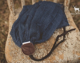 Denim Fray Camera Strap