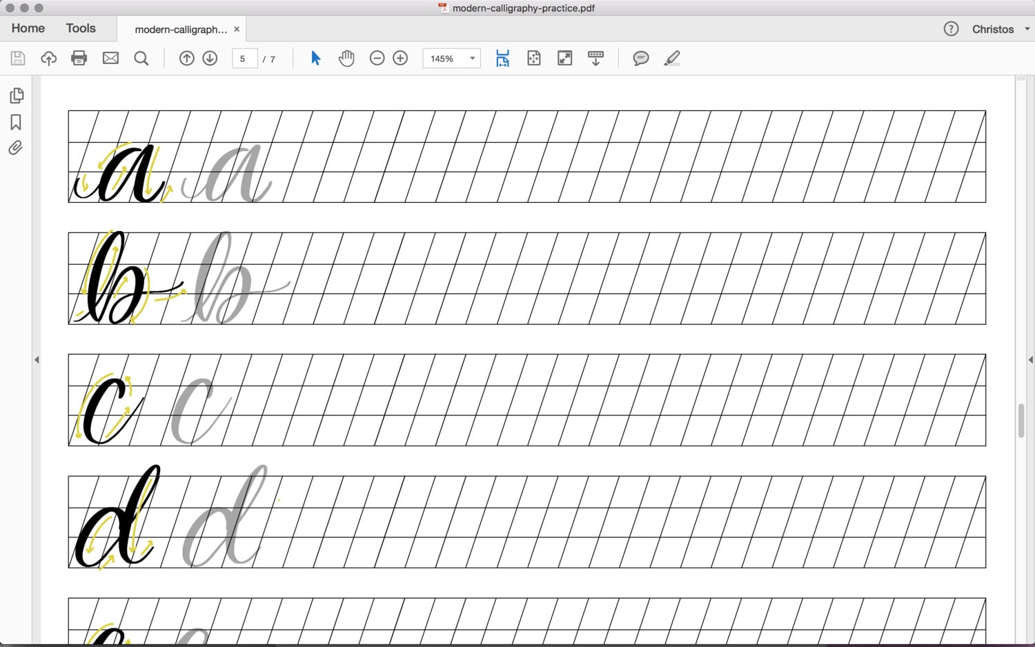 Downloadable Calligraphy Practice Sheets Pdf Free Free Printable Hand