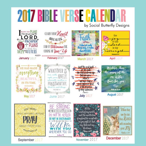 2017 Bible Verse Desk Calendar