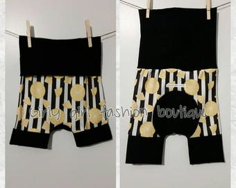 Maxaloones pantalon evolutif shorts summer ete citron lemon stripes