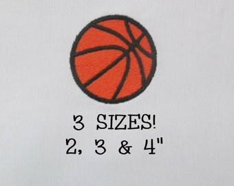 Buy 1 Get 1 Free! Basketball Embroidery Design Sports Ball Embroidery Design Mini Basketball Small Basketball Machine Embroidery 2, 3 & 4"!
