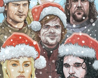 GAME of THRONES Christmas Card White Walker version
