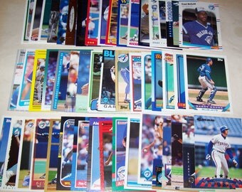50 Assorted Vintage Toronto Blue Jay Cards