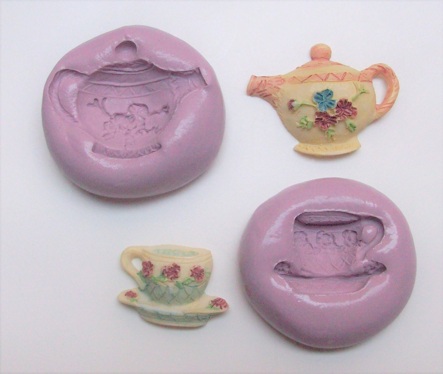 Teapot cup Molds 312 silicone mold craft mold porcelain