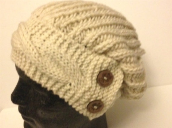 Slouchy Oversized Hat Knitting Pattern With Cabled ...